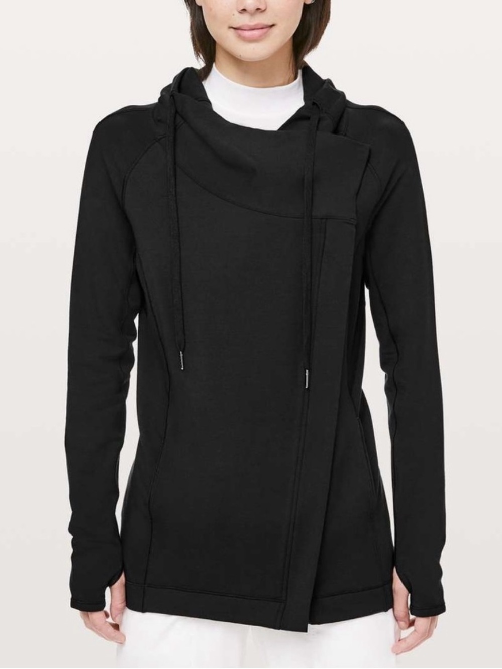 Lululemon Tunic-Length Cozy Black Jacket